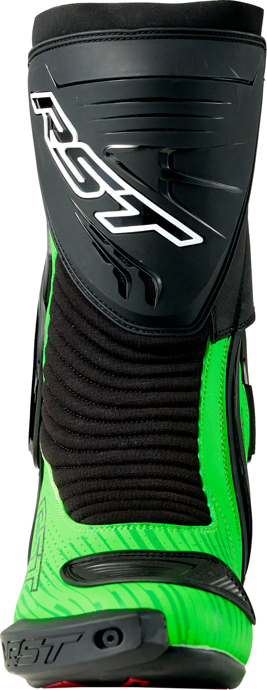 RST Tractech Evo D3o Motorcycle Boot Black and Flo Green Size 10