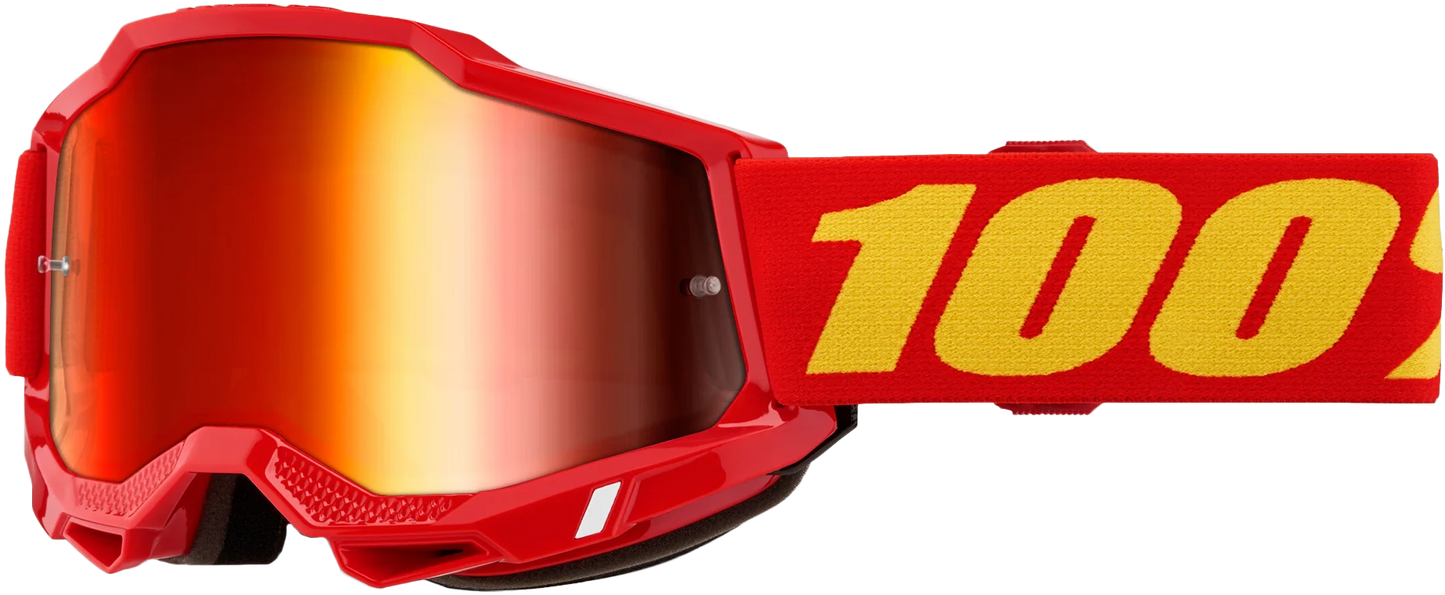 100 Percent Accuri 2 Jr. Goggle with Red Mirror Lens - Youth Performance Eye Protection