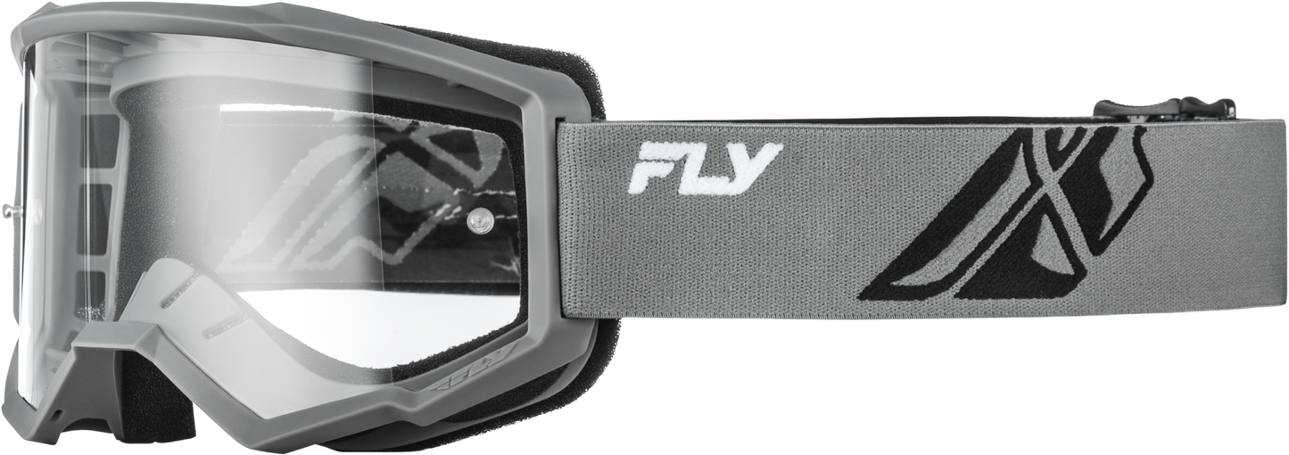 FLY RACING FOCUS GOGGLE GREY/BLACK W/ CLEAR LENS'LENS