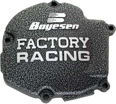 Boyesen Factory Racing Ignition Cover Black for Kawasaki KX125 (2003-2005) - Part SC-11AB