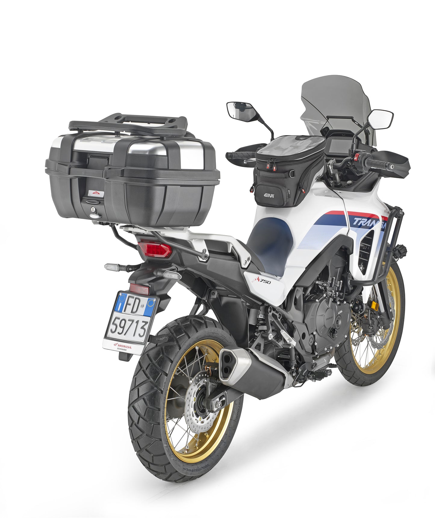 GIVI SR1201 Specific Rear Rack for Honda XL750 Transalp - Aluminum and Matte Black
