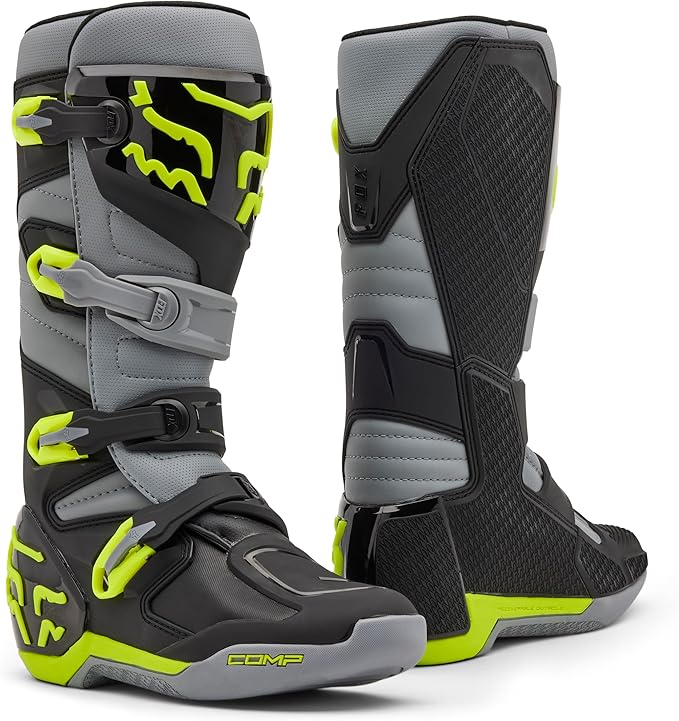 Fox Racing Comp Boot Gray/Yellow