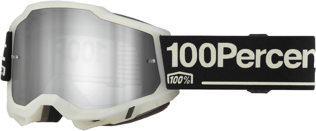 100-Percent Accuri 2 Goggle with Glow Mirror Silver Lens - Enhanced Visibility and Comfort - Kelly Motorsports