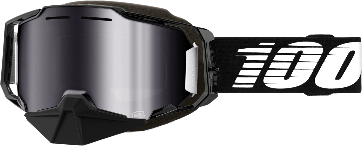 100-Percent Armega Snowmobile Goggle w/Silver Flash Mirror Lens 50008-10007 - Kelly Motorsports