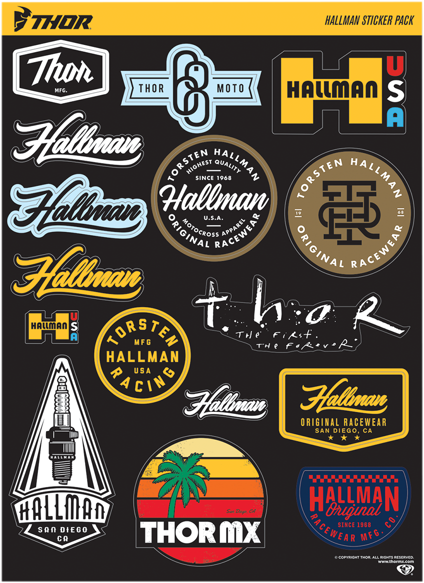 THOR Decal Sheet - Hallman - S20 - Part 4320-2182