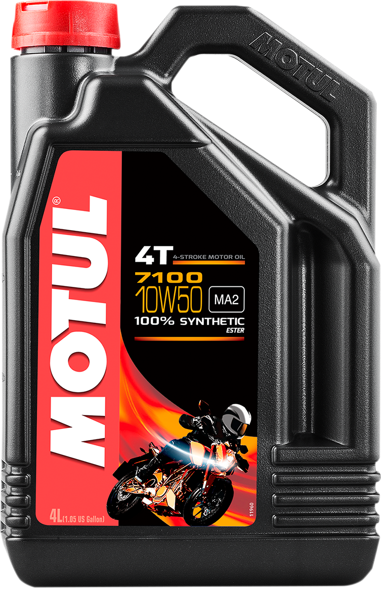 MOTUL 7100 4T Synthetic Oil 10W-50 - 4L by MOTUL (Part No. 104098)
