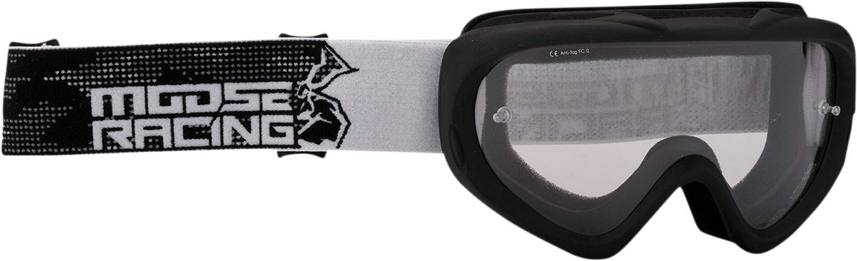 MOOSE OFFROAD Youth Qualifier Goggle - Agroid Stealth with Clear Lens Part 2601-2660