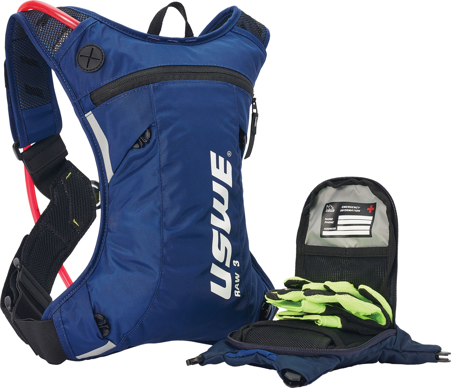 USWE Outlander Raw 3 Hydration Pack Back Pack PNP Tube 2033439