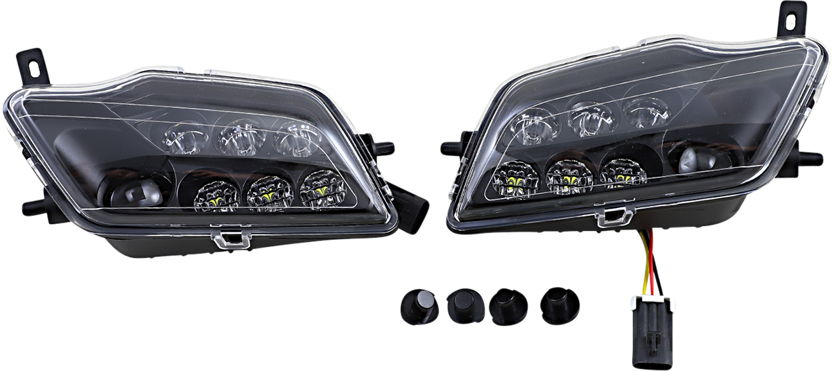 Moose Offroad Pioneer LED Headlight - Clear 400-1207-PU