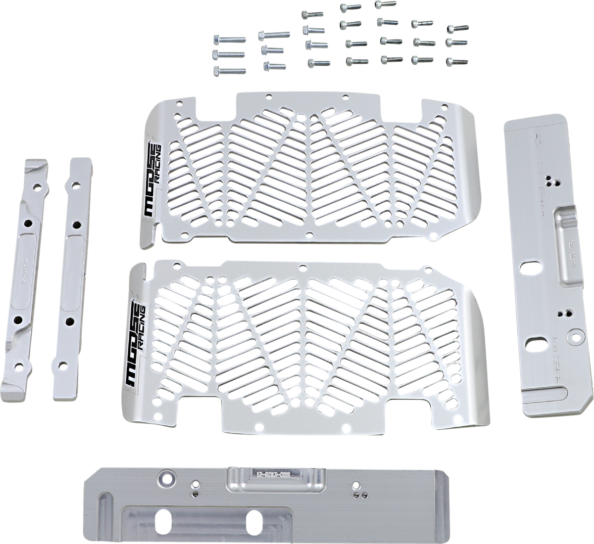 Moose Offroad Sherco Radiator Guard with Brushed Aluminum Finish – Part No. 12-9013