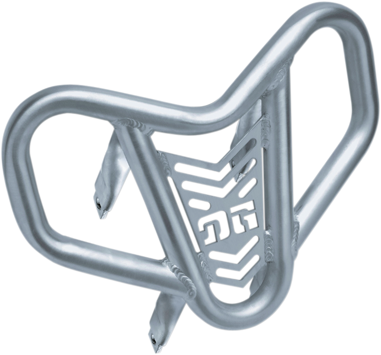 DG PERFORMANCE V-Pro™ Front Bumper for Honda TRX (1993-2018) - Aluminum Alloy, Silver - Part Number 554-2100