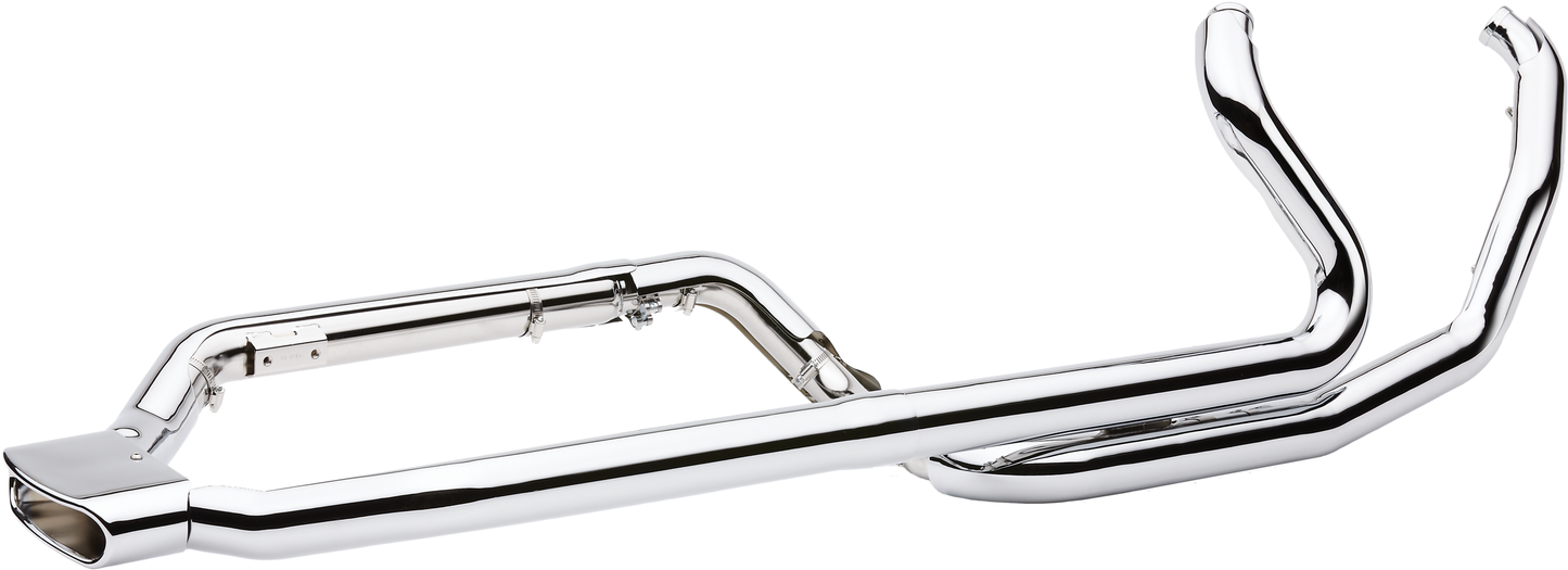 POWERPORT DUAL HEADPIPES CHROME FLH/FLT 09-16
