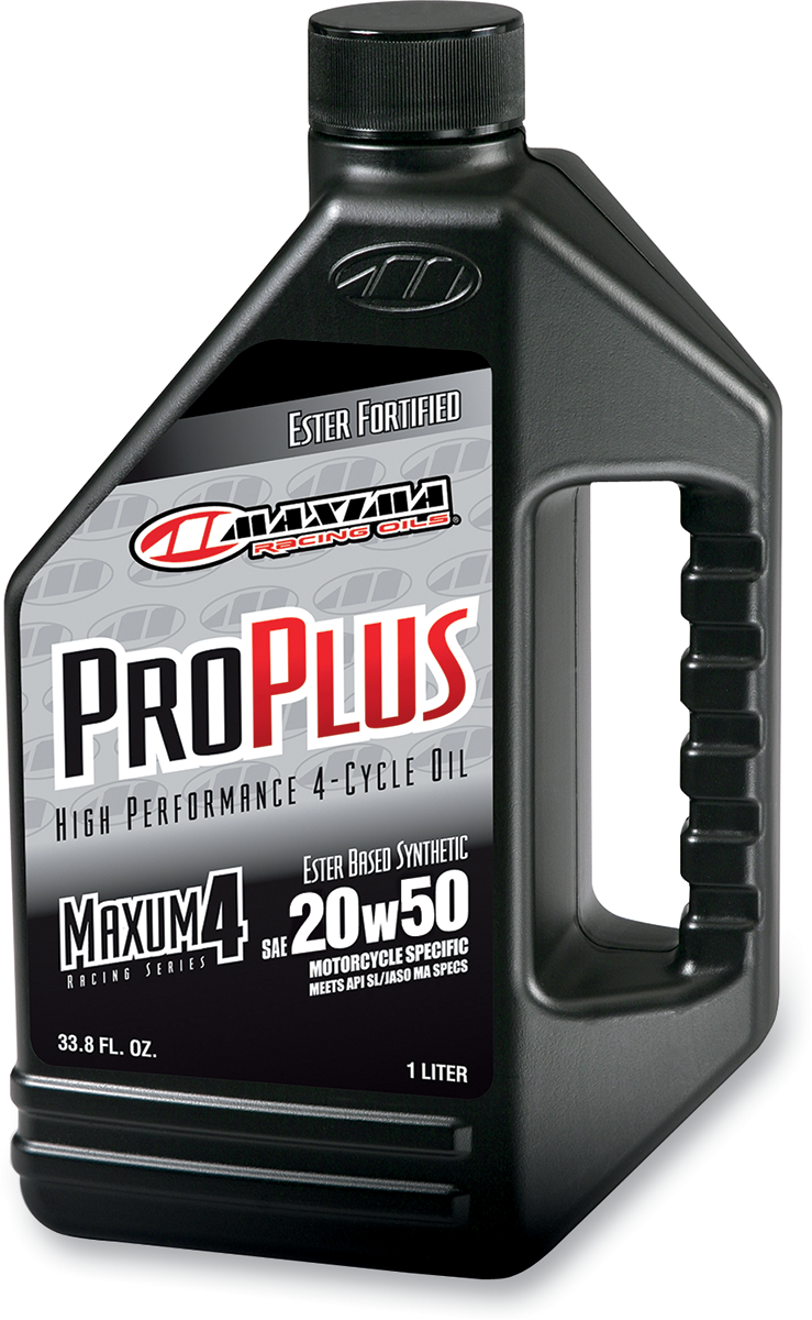 MAXIMA RACING OIL Pro Plus+ 4T 20W-50 Engine Oil – 1 Quart - Part Number 30-03901