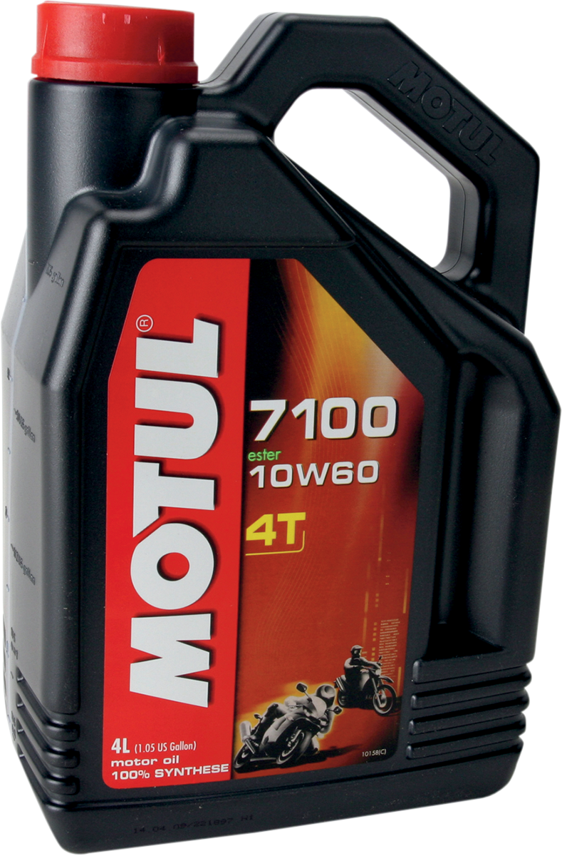 MOTUL 7100 4T Synthetic Oil 10W-60 - 4L by MOTUL Part 104101