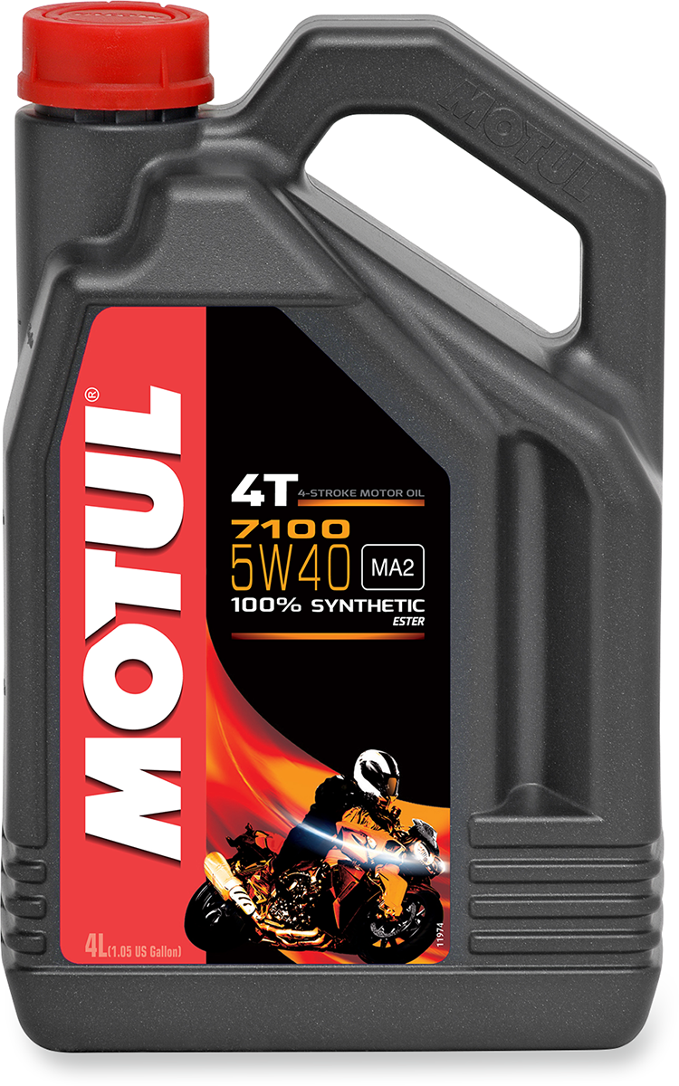 MOTUL 7100 4T Synthetic Oil 5W-40 - 4L Motor Oil (Part Number 104087)