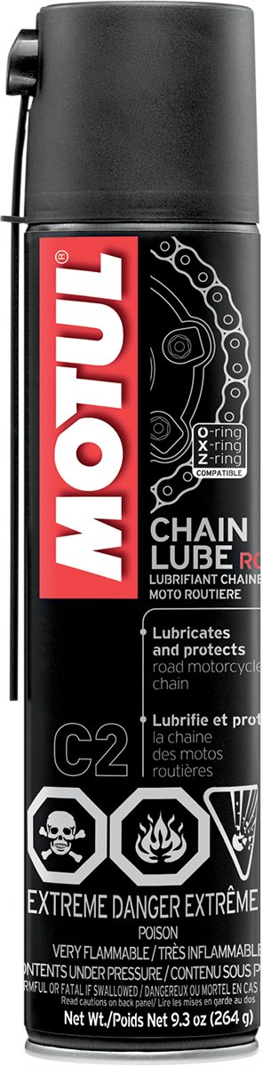 MOTUL Road Chain Lube Aerosol 9.3 oz. – High-Performance Bicycle and Go-Cart Chain Lubricant