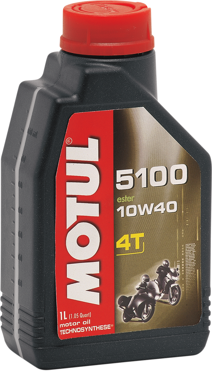 MOTUL 5100 4T Synthetic Blend Oil 10W-40 – 1 Quart from MOTUL Part 104066
