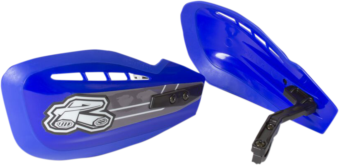 Renthal HG-100-BU Moto Handguards - Blue | Lightweight Rock and Roost Protection