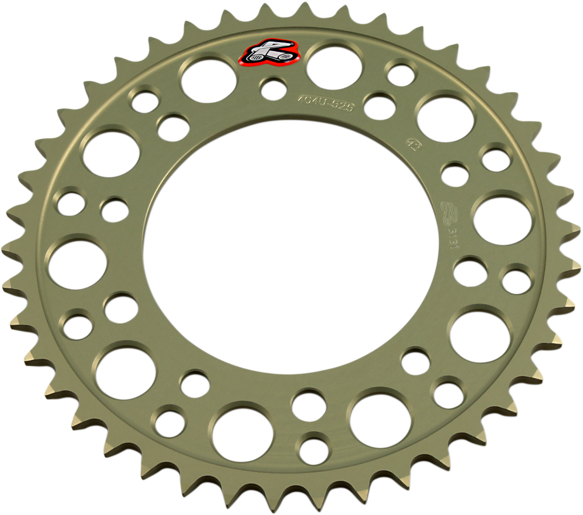 RENTHAL 404U-525-42P-HA Rear Aluminum Sprocket for Honda and Yamaha, 42 Tooth
