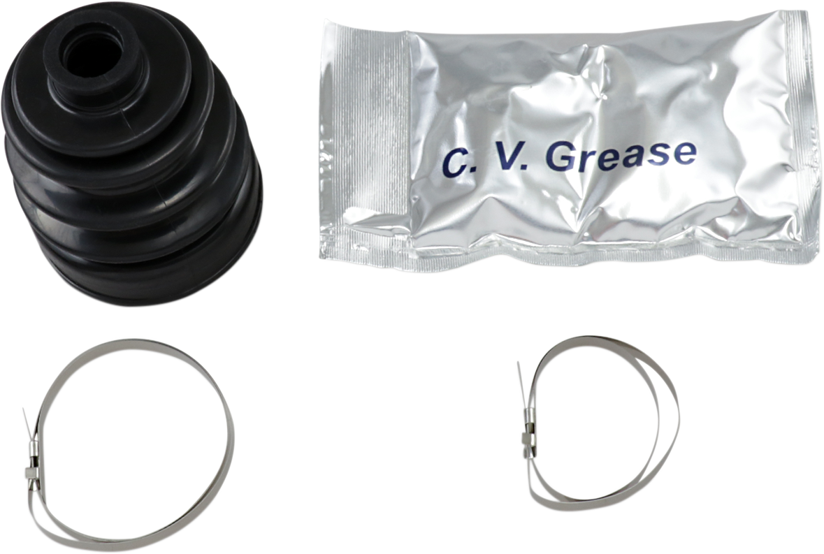 ALL BALLS CV Boot Kit 19-5028 for Can-Am, Kawasaki, Polaris, Suzuki – Front and Rear Inner/Outer CV Boot Replacement