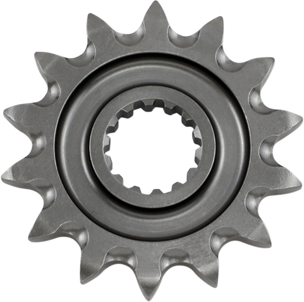 RENTHAL Front Sprocket 14 Tooth with Grooved Design for Yamaha - Part Number 506--420-14GP
