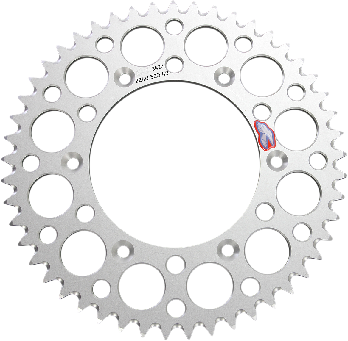 RENTHAL 49-Tooth Aluminum Rear Sprocket 224U-520-49GPSI