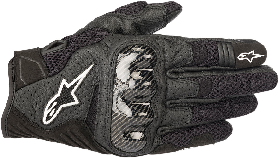Alpinestars SMX-1 Air V2 Gloves Black 2XL - High-Performance Motorcycle Hand Protection