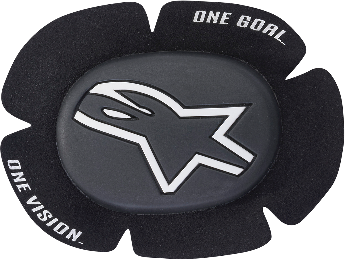 Alpinestars GP Sport Evo Knee Sliders - Black/White, Part 6403020-12