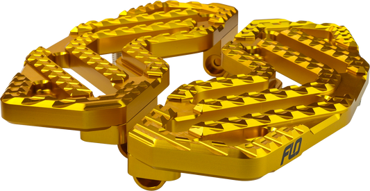 FLO MOTORSPORTS Savage Floorboards Gold V-800V5GLD for Enhanced Motorcycle Comfort and Style