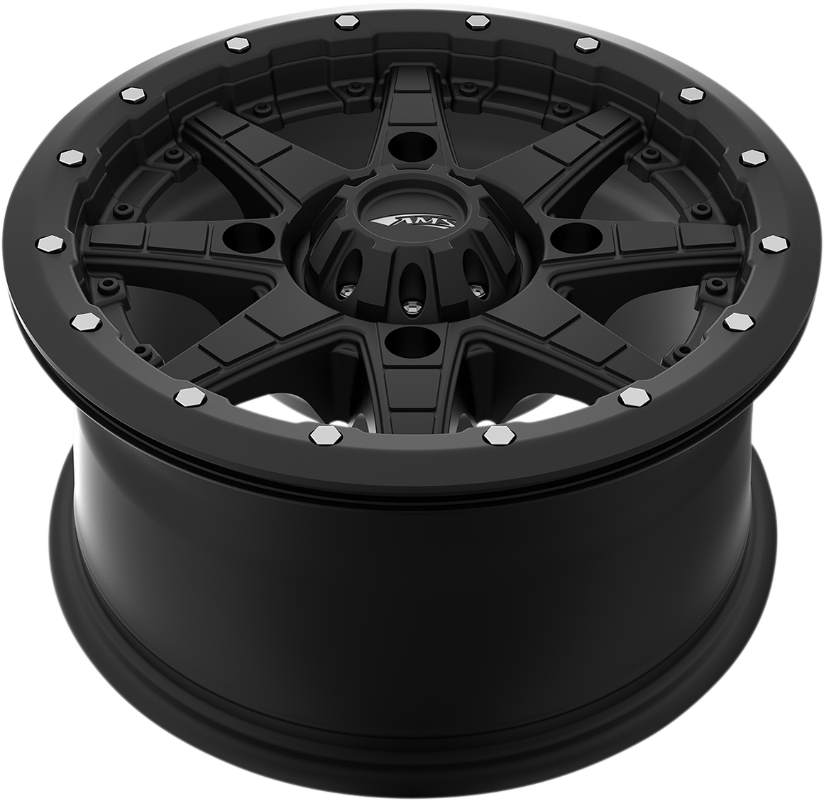 AMS Roll'n 106 14x7 Black Wheel with 5+2 Offset - Model 4753-046AS