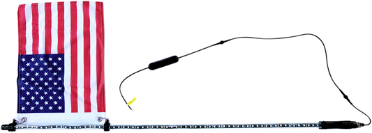 BRITE-LITES Color Changing LED Whip Rod BL-UTVWHIP4 – 4 Feet Bluetooth Controlled Flexible LED Light Stick