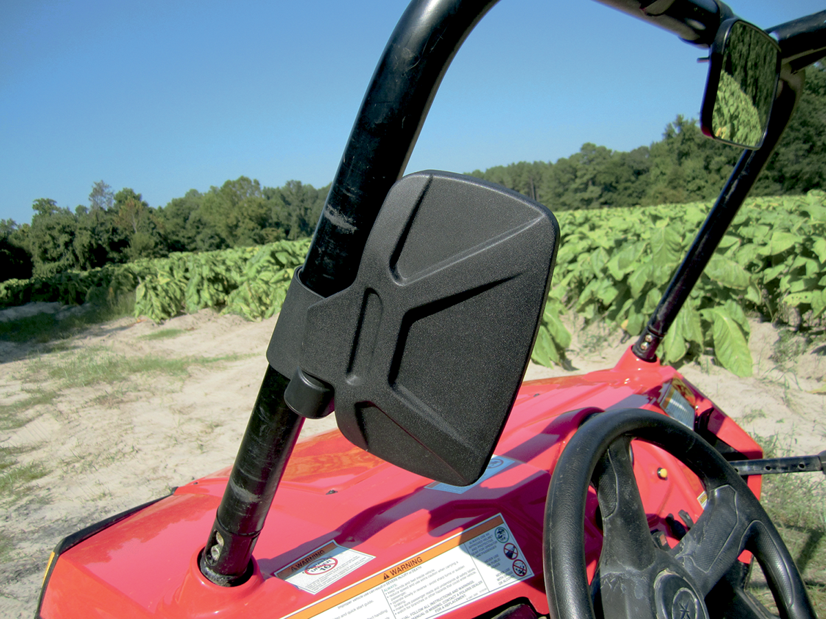 MOOSE OFFROAD 2-Inch Rectangle Side View Mirror - Black, Part 56-18082A