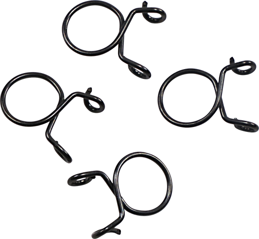 ALL BALLS Refill Clamp Kit FS00057 – 12 mm Fuel Line and Wire Clamps, Black, 4 Pack