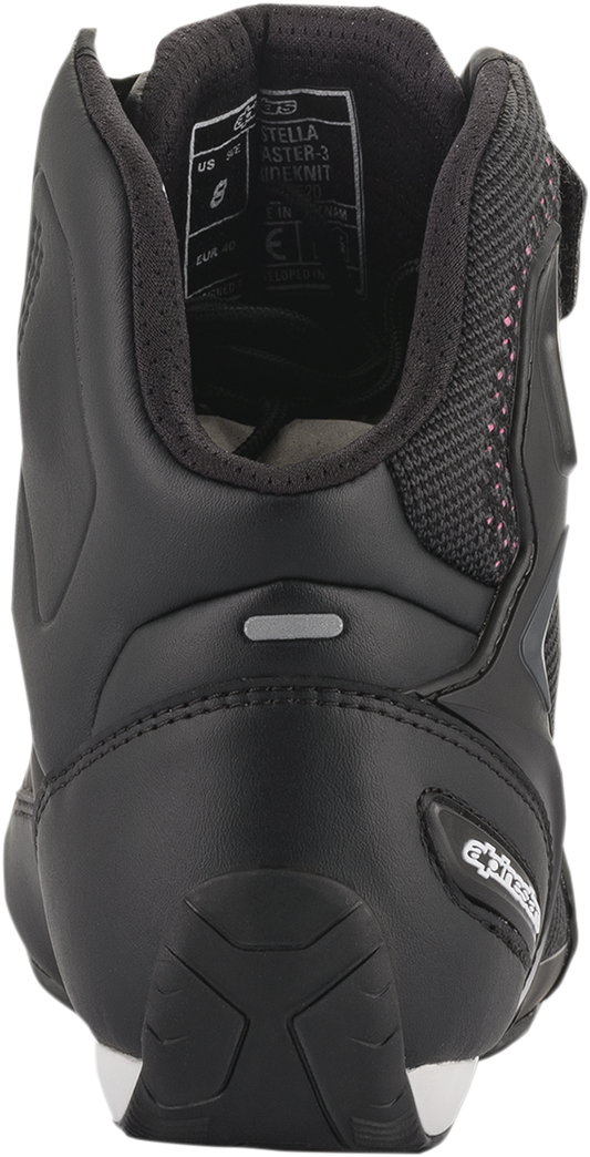 Alpinestars Stella Faster-3 Rideknit Shoes Black/Yellow/Pink US 10 / EU 42.5 by Alpinestars Part Number 2510520143910