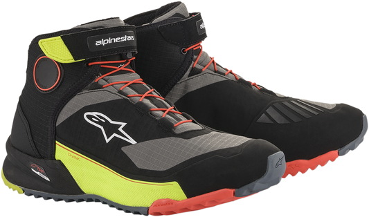 Alpinestars CR-X Drystar® Shoes - Black/Red/Yellow Fluorescent US 14 / EU 48 - Part Number 2611820153814