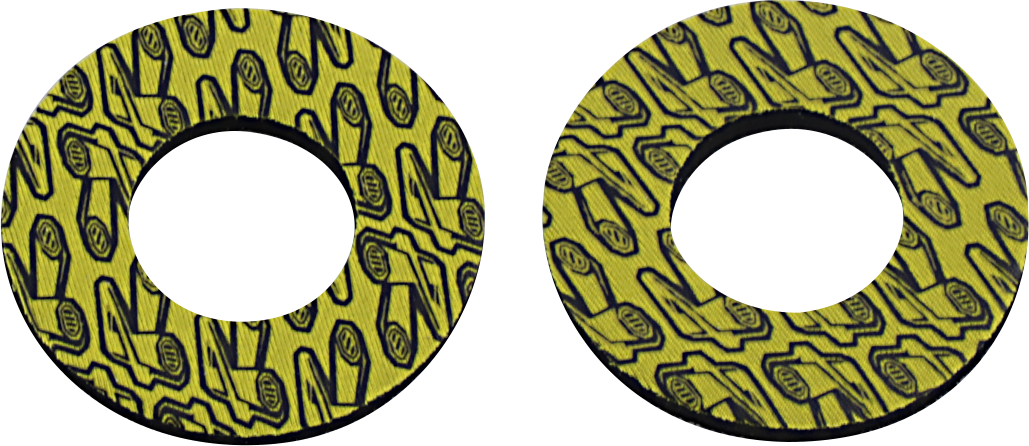 RENTHAL G205 Grip Donutz - Black and Yellow for Enhanced Comfort and Style