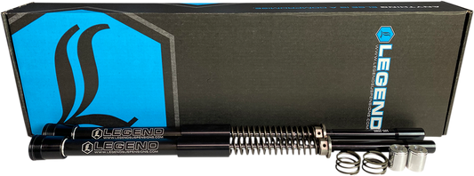 Legend Suspension Axeo +2 Front End Suspension for 2006-2017 Harley-Davidson Dyna - 49 mm Raised +2" by Legend Suspension Part 04140613
