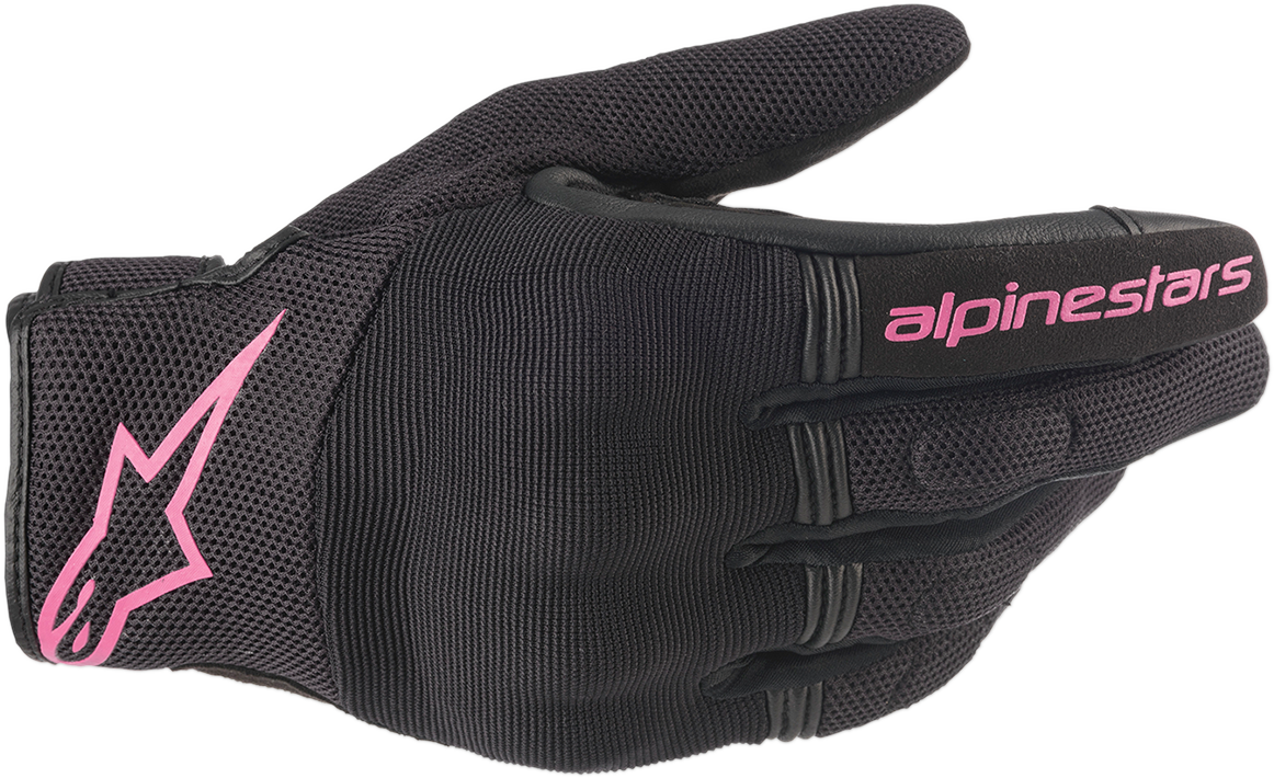 Alpinestars Stella Copper Gloves - Black/Fuchsia, XL – Lightweight Urban Motorcycle Gloves