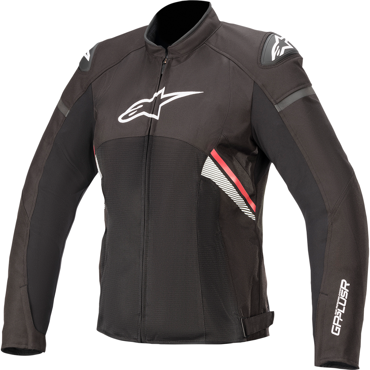 Alpinestars Stella T-GP Plus R v3 Air Motorcycle Jacket - Black, Fluo Red, White - Large (Part #33106201321L)