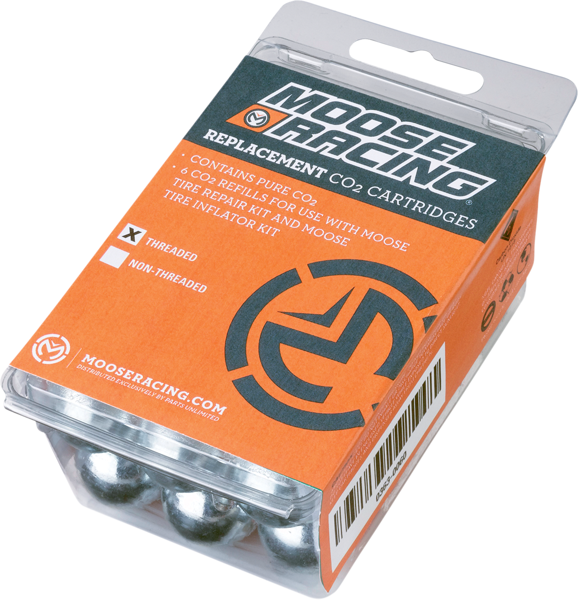MOOSE OFFROAD CO2 Cartridge with 16-Gauge Thread - Part Number 0363-0060
