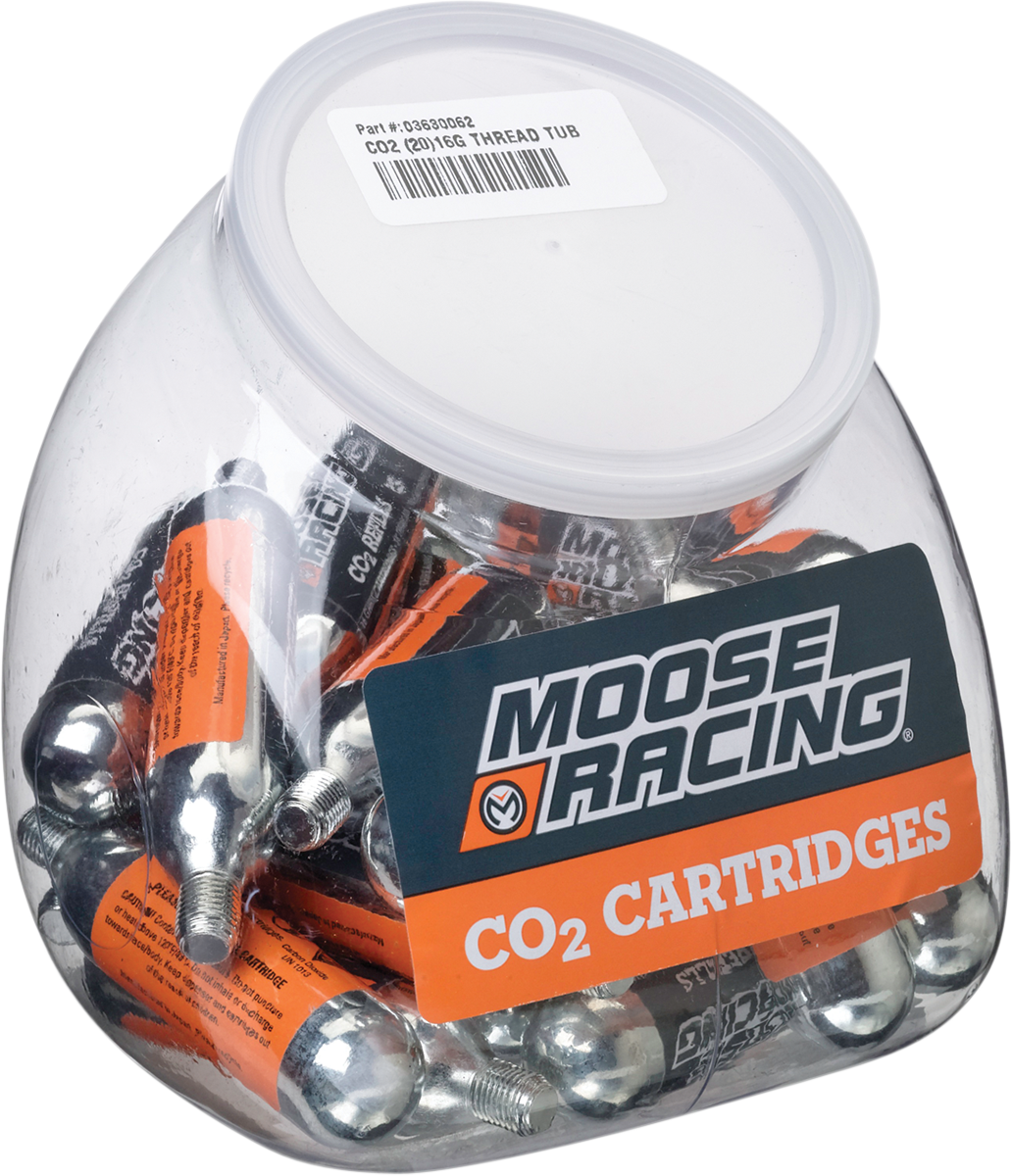 MOOSE OFFROAD Thread Tub CO2 16-Gauge 20-Pack (Part #0363-0062)