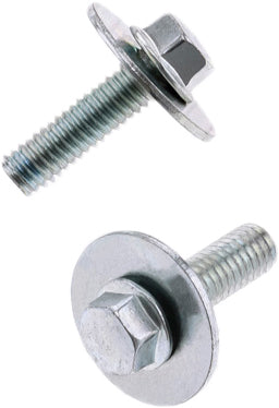 BOLT 8mm Hex Head Flange Bolt 6x1.0x20mm with 16mm Washer, Pack of 10
