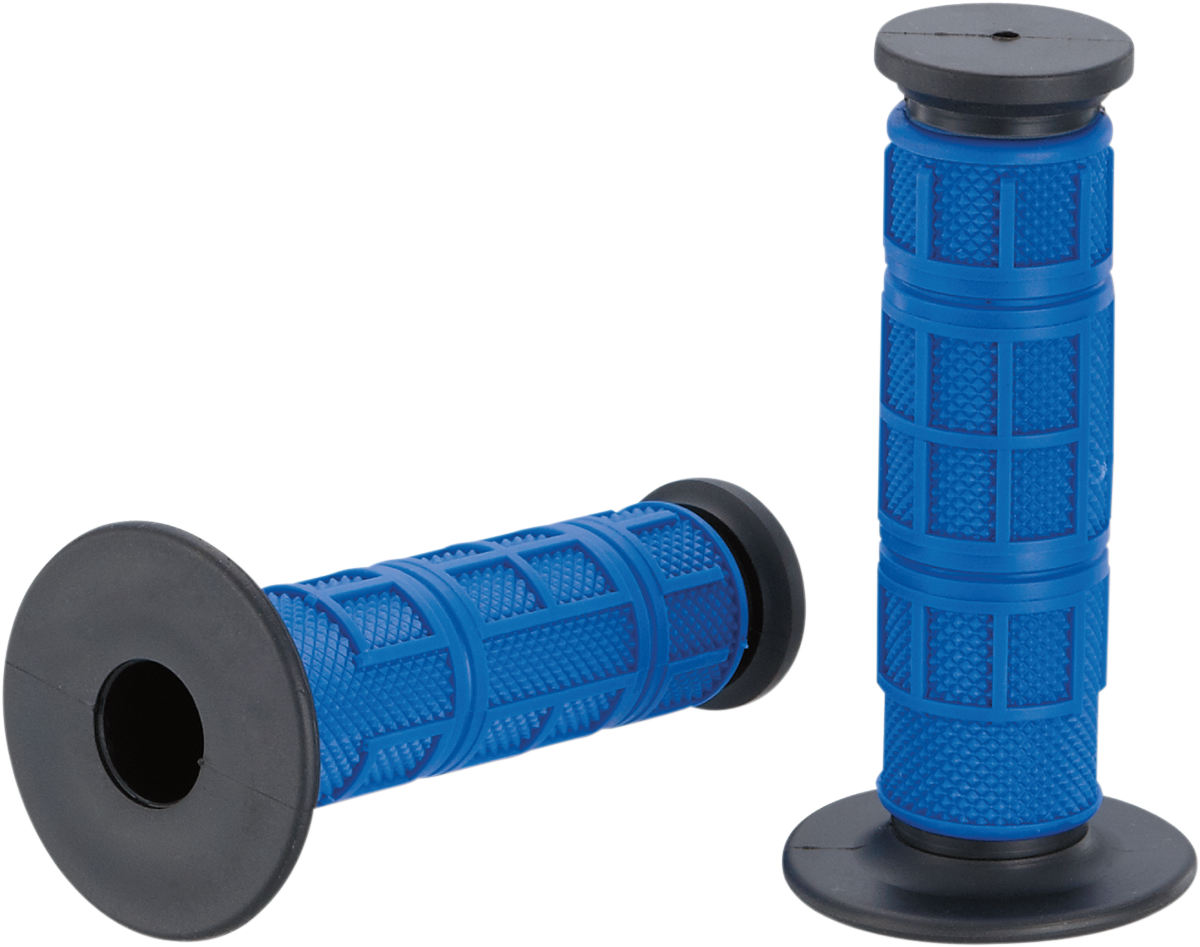 Moose Offroad Qualifier Grips - Full Waffle Blue (Part Number MG-11-UBM)