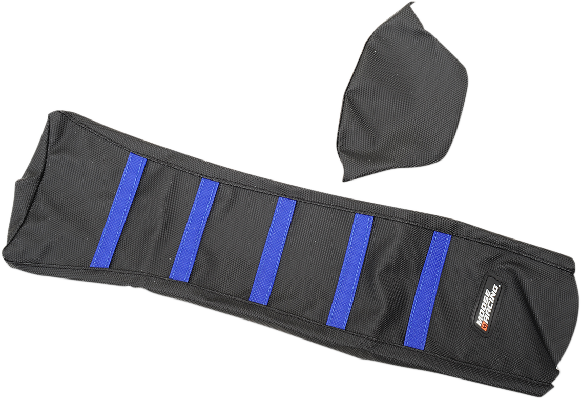 Moose Offroad Ribbed Seat Cover for Yamaha WR/YZ 2018-2024 – Black with Blue Ribs, Part YZF45018-332