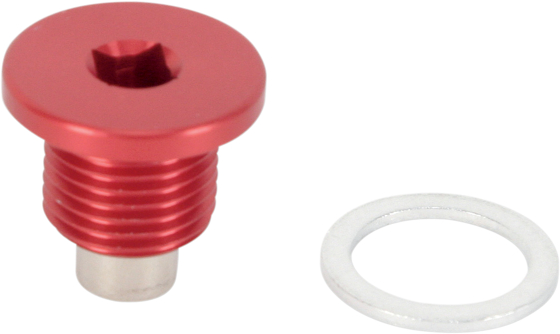 Moose Offroad Magnetic Drain Plug for Husqvarna DP126 - Red