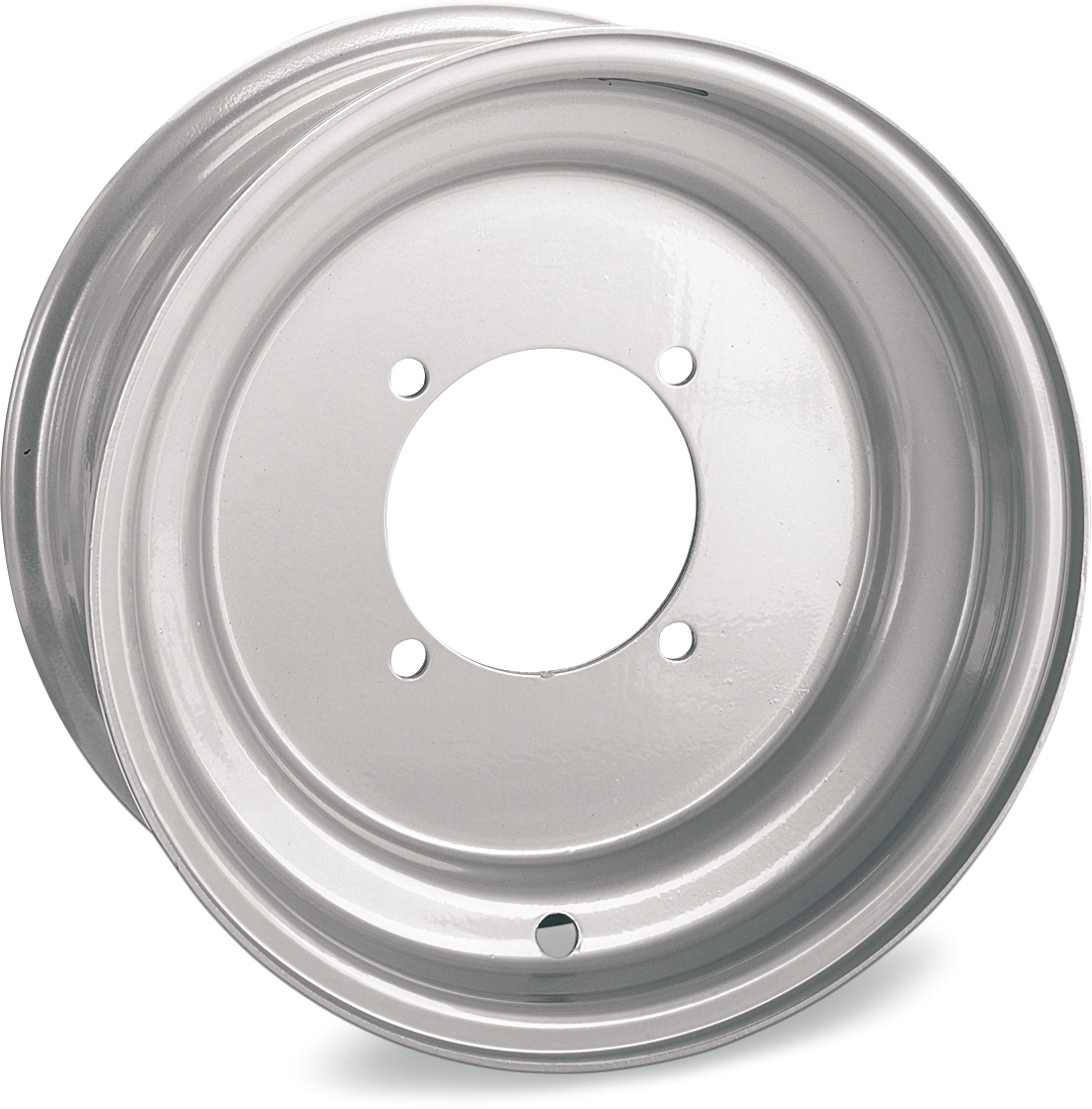AMS Steel Wheel - Front - Chrome - 10x5 - 4/110 - 3+2 - Part Number 0513-697