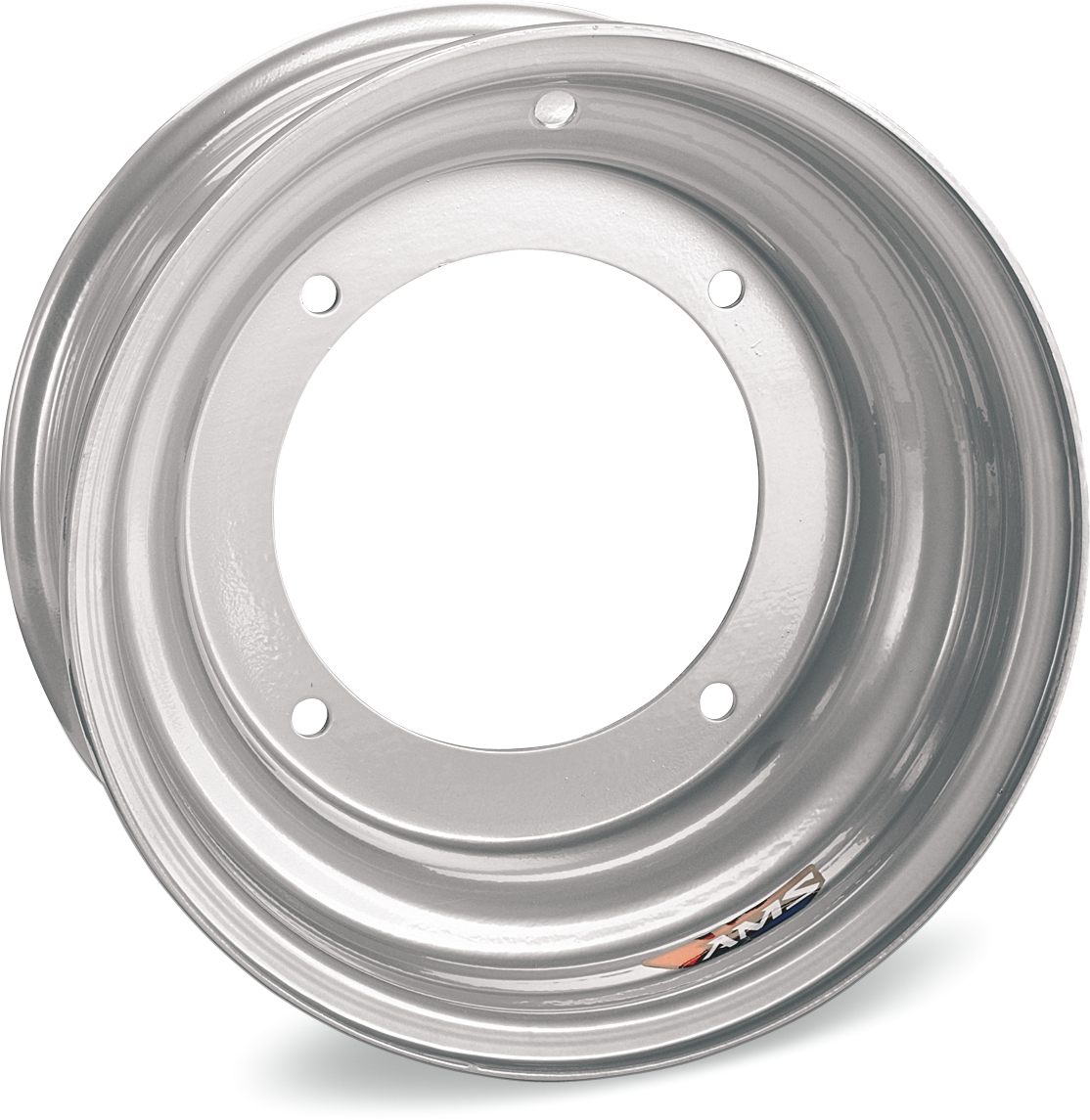 AMS Steel Wheel - Front - Chrome - 10x5 - 4/144 - 2+3 0543-697