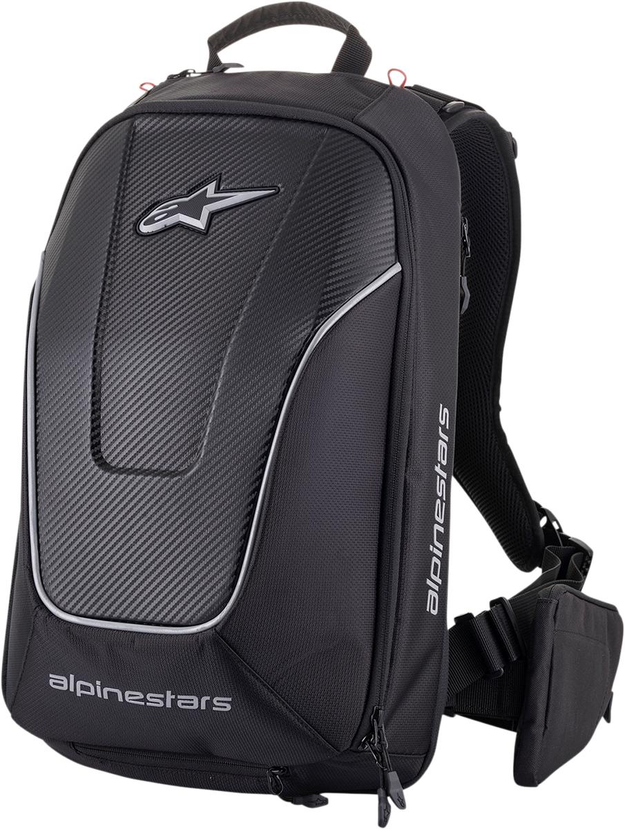 Alpinestars Charger Pro Backpack - Black (Part No. 6107021-10) for Low-Profile, Aerodynamic Riding Comfort