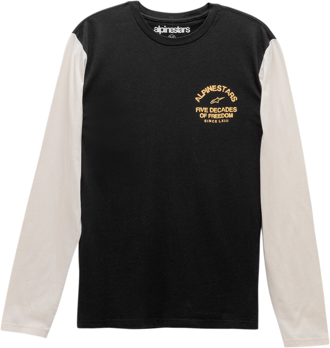 Alpinestars Decades Long-Sleeve T-Shirt - Black - Medium, Part Number 12117400910M