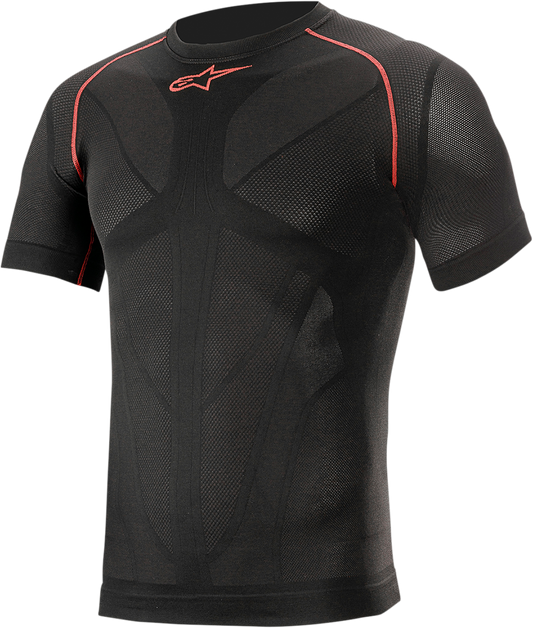 Alpinestars Ride Tech v2 Summer Short-Sleeve Underwear Top - Black - M/L (Part No. 4752721-13-MLS)